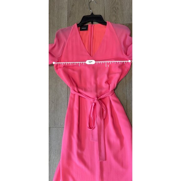 AKRIS pink silk knee length dress size US 4 - Picture 10 of 12